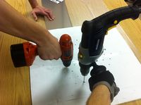 Drilling large and small pilot holes